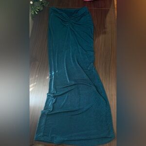 Teal Maxi Skirt